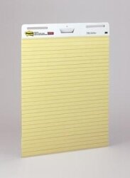 EASEL PAD POST-IT 561 635X762MM LINED YELLOW