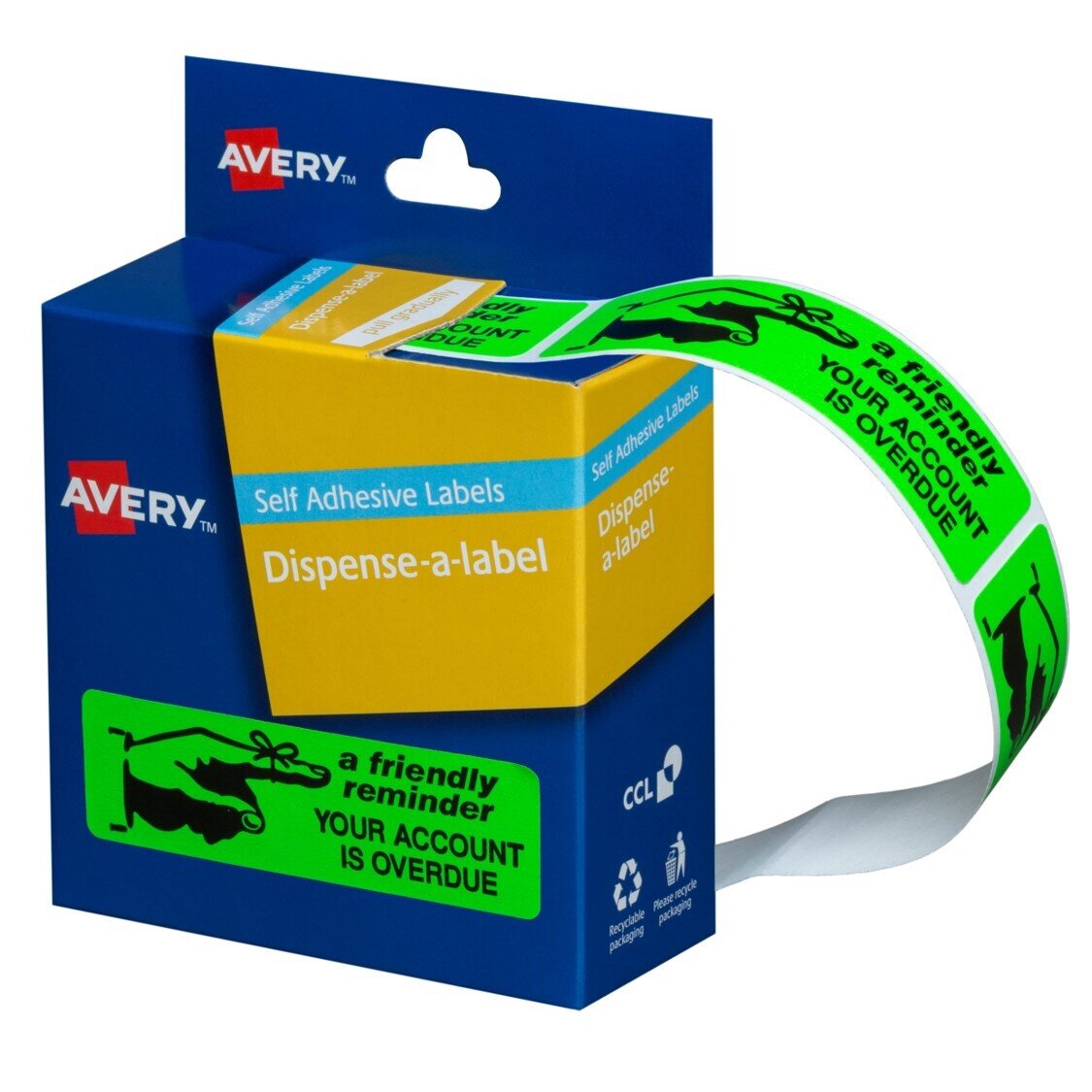 LABEL AVERY DISP 19X64 FRIENDLY NOTICE DMR1964R4