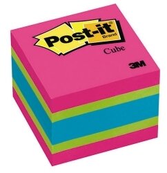 NOTES CUBE POST-IT 48X48MM 2051-MC/2051-FLT BRIGHTS