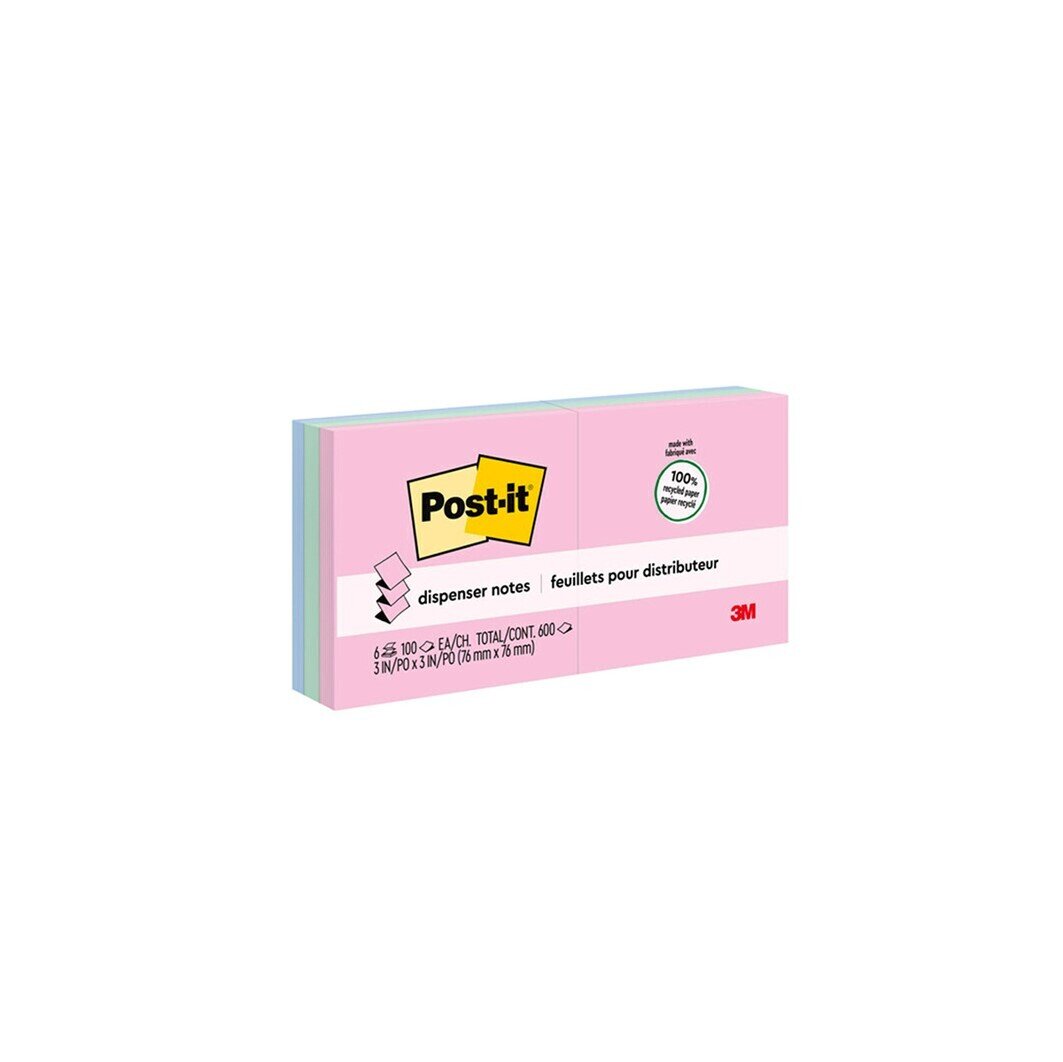 NOTES POST-IT R330-RP-6AP 76X76MM GREENER POP-UP HELSINKI PK6