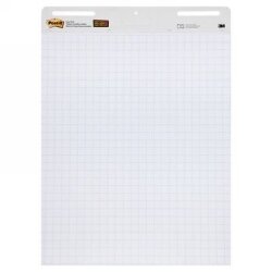 SP- EASEL PAD POST-IT 560 WHITE BLUE GRID