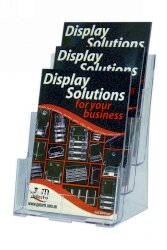 DEFLECT-O BROCHURE HOLDER A4 F/S W/M 3 POCKET 77301