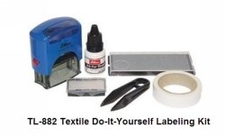 SP- STAMP SHINY TEXTILE LABELLING KIT
