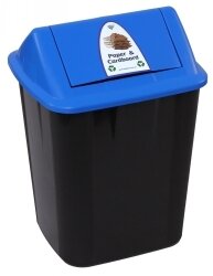 WASTE SEPARATION BIN ITALPLAST 32L PAPER AND CARDBOARD