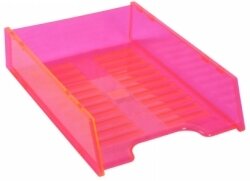 DOCUMENT TRAY ITALPLAST MULTIFIT NEON RED