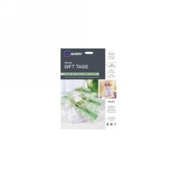 GIFT TAGS AVERY PRINTABLE 89X51MM C32303 5 SHT 10UP WHITE