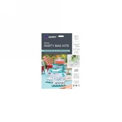 SP- PARTY BAG KIT AVERY PRINTABLE TOP W/BAG L7272 5 SHT 4UP WHITE