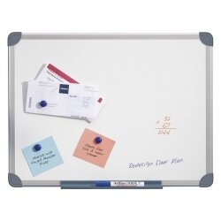 WHITEBOARD QUARTET 900X600MM PENRITE ALUMINIUM FRAME MAGNETIC