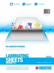 LAMINATING POUCHES GBC CREATIV A4 INSTANT LAMINATE PK5
