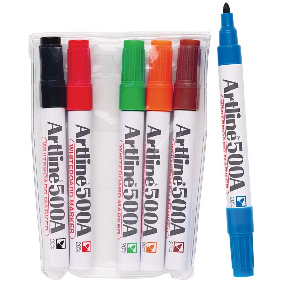 MARKER WHITEBOARD ARTLINE 500A 2MM BULLET NIB ASST COLOURS WLT6