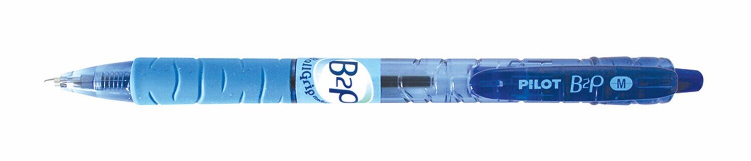 PEN PILOT BEGREEN BALLPOINT MED GRIP 1.0MM BLUE