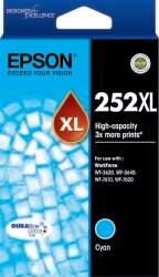 INKJET CART EPSON T253292 252XL HIGH CAP DURABRITE ULTRA CYAN