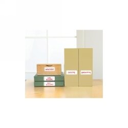 SP- LABELS WRITABLE AVERY 88.9X31.7MM 16PK DRY ERASE ORGANISE GREEN/WHITE