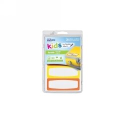 SP- LABELS WRITABLE AVERY 89X32MM PK20 KIDS ID YELLOW/ORANGE