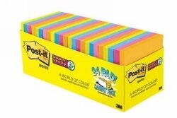 NOTES POST-IT 76X76MM 654-24SSAU-CP RIO DE JANERIO POP CABINET PK24