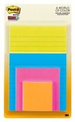 NOTES POST-IT 4622-SSAU 4 ASST SIZE PADS RIO DE JANIERO