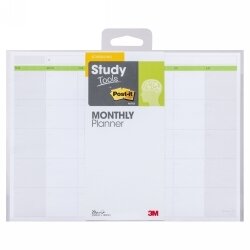 NOTES POST-IT 204X149MM STUDY TOOLS MONTHLY PLANNER