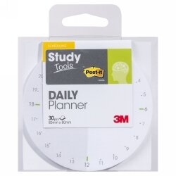 NOTES POST-IT 80X80MM STUDY TOOLS DAILY PLANNER ROUND