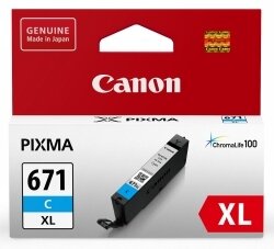 INKJET CART CANON CLI671XLC CYAN