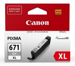 INKJET CART CANON CLI671XLGY GREY