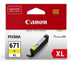 INKJET CART CANON CLI671XLY YELLOW