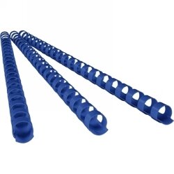 SP- BINDING COMBS FELLOWES 14MM 21 RING ROUND PLASTIC BLUE PK100