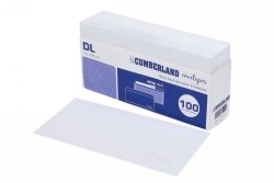ENVELOPE DL Strip Seal Plain Secretive Post Code 110x220mm RETAIL
