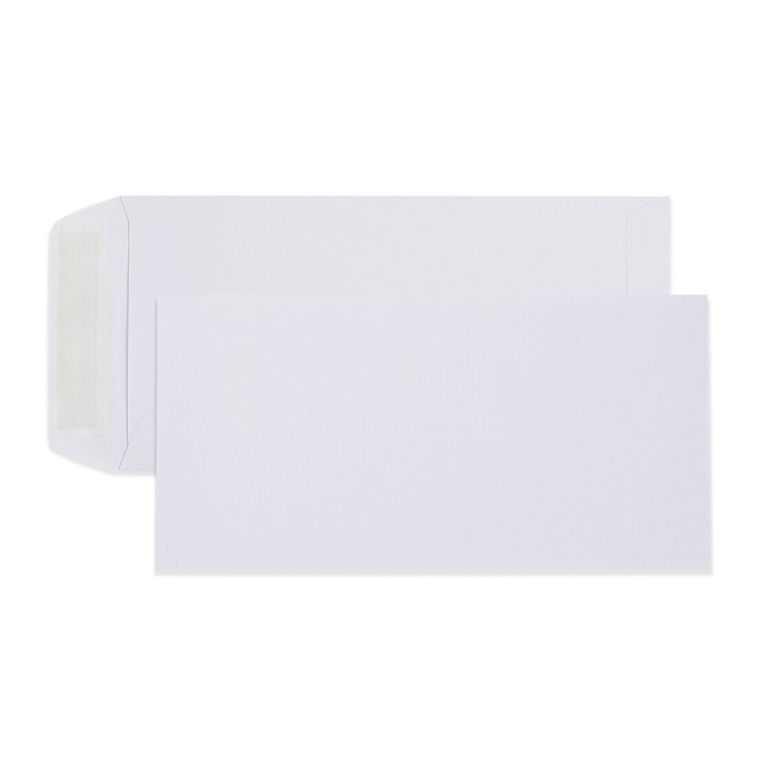SP- ENVELOPE DL Strip Seal White Pocket 220x110mm