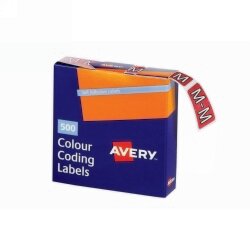 SP- LABELS COLOUR CODING AVERY 25X38MM M SIDE TAB PINK BX500