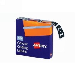 SP- LABELS COLOUR CODING AVERY 25X38MM Z SIDE TAB GREY BX500