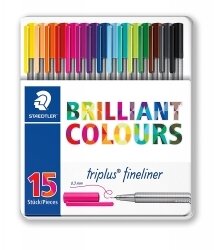 SP- PEN STAEDTLER FT TRIPLUS FINELINER ASST TIN 15