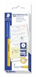 PEN STAEDTLER BP STICK 430 FINE BLUE
