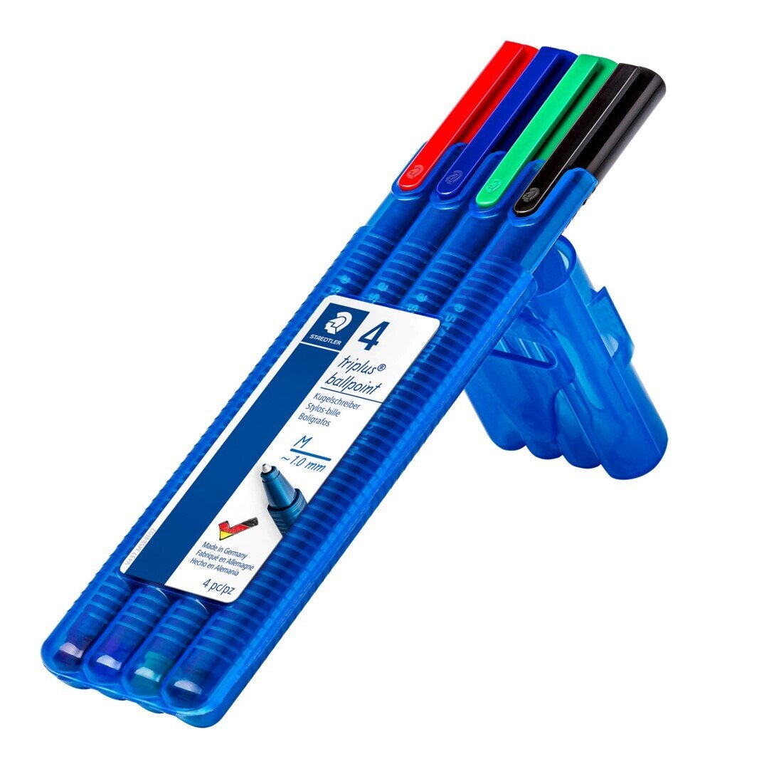 PEN STAEDTLER TRIPLUS BALL MEDIUM ASST WLT4