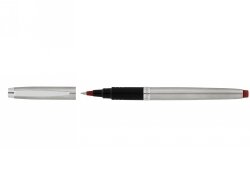 SP- PEN ARTLINE SIGNATURE SILVER ROLLER BALL RED