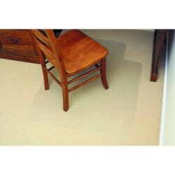 CHAIRMAT MARBIG 114X134CM ECONOMY PVC LOW KEY CLEAR