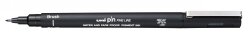 PEN UNI PIN FINELINER BLACK BRUSH TIP