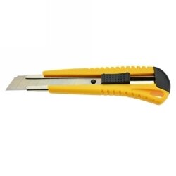 CUTTING KNIFE ITALPLAST 18MM HEAVY DUTY YELLOW