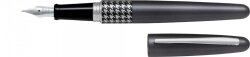 SP- PEN PILOT MEDIUM MR3 FOUNTAIN HOUNDSTOOTH GREY BARREL BLACK INK