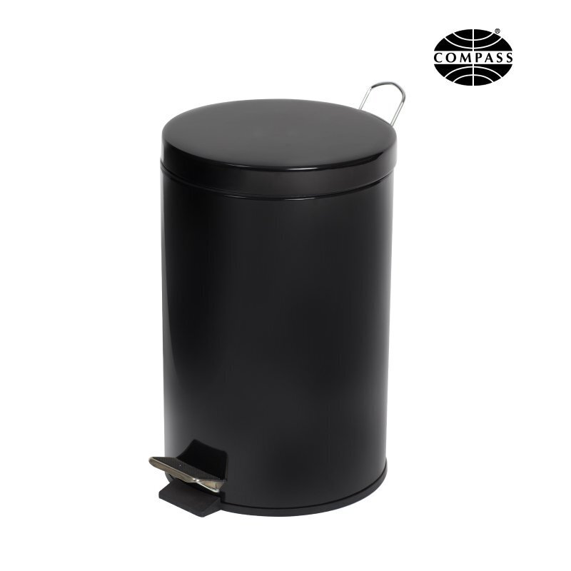 SP- BIN COMPASS 12L STEEL PEDAL ROUND BLACK