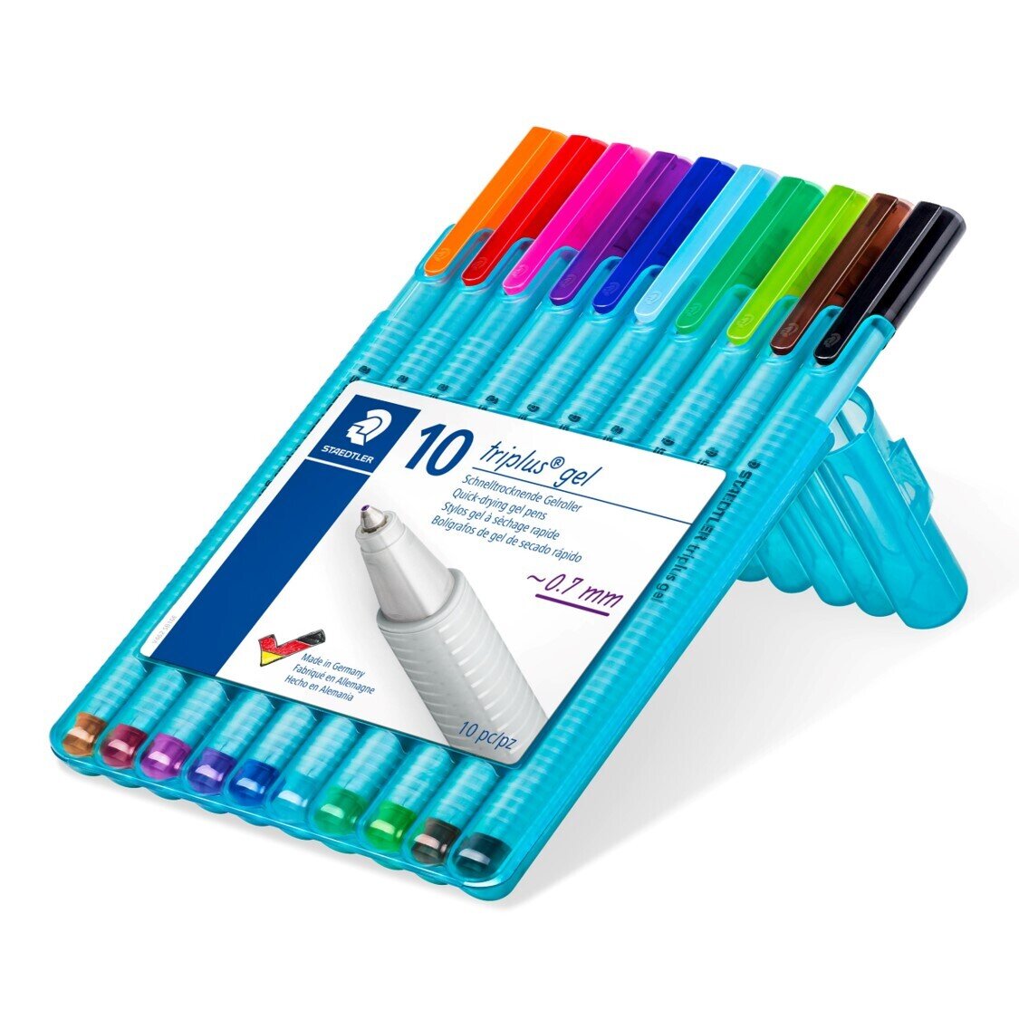 PEN STAEDTLER TRIPLUS� GEL ASSORTED COLOURS WLT OF 10
