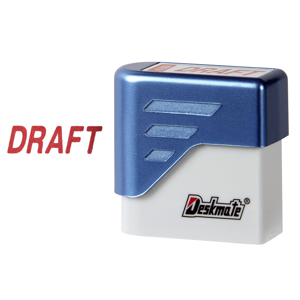 SP- STAMP DESKMATE DRAFT RED