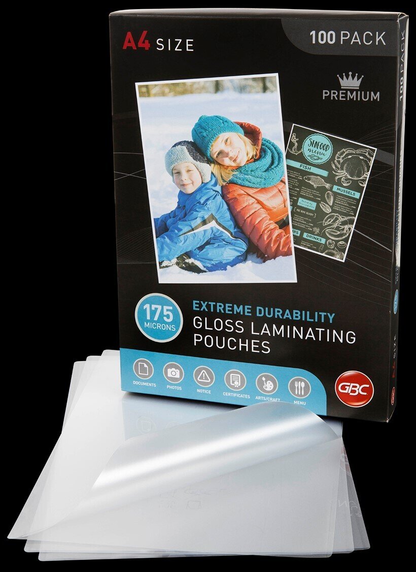 SP- LAMINATING POUCH GBC A4 175 MICRON PK100