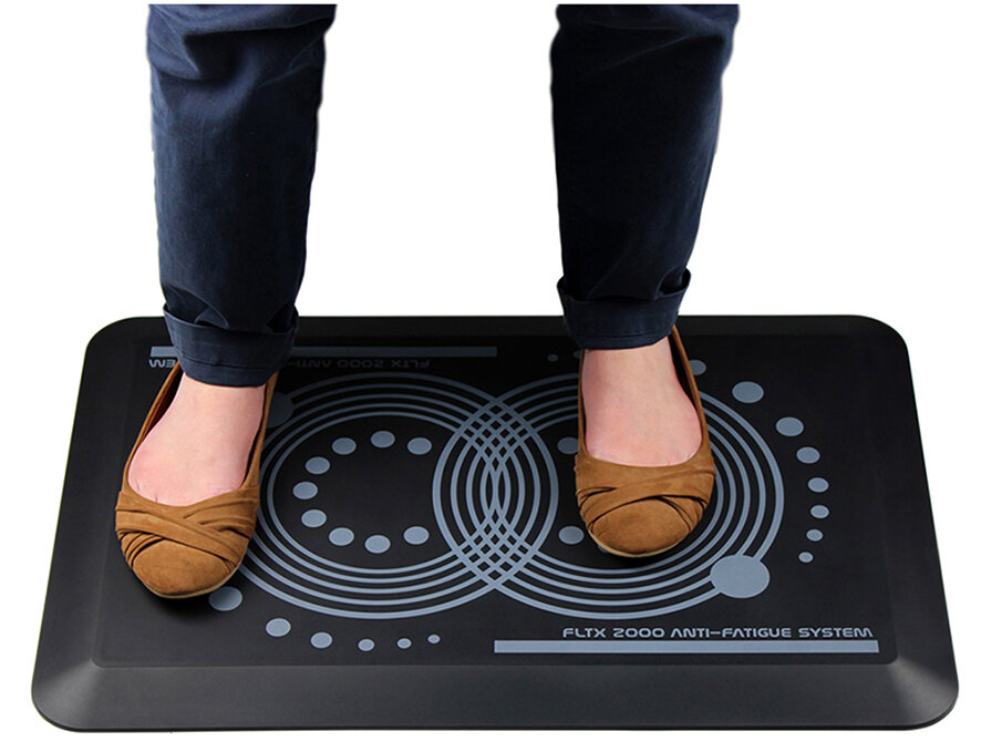 SP- CARPET MAT FLOORTEX 40 X 60CM 2000 ANTI-FATIGUE FCA21624 GREY