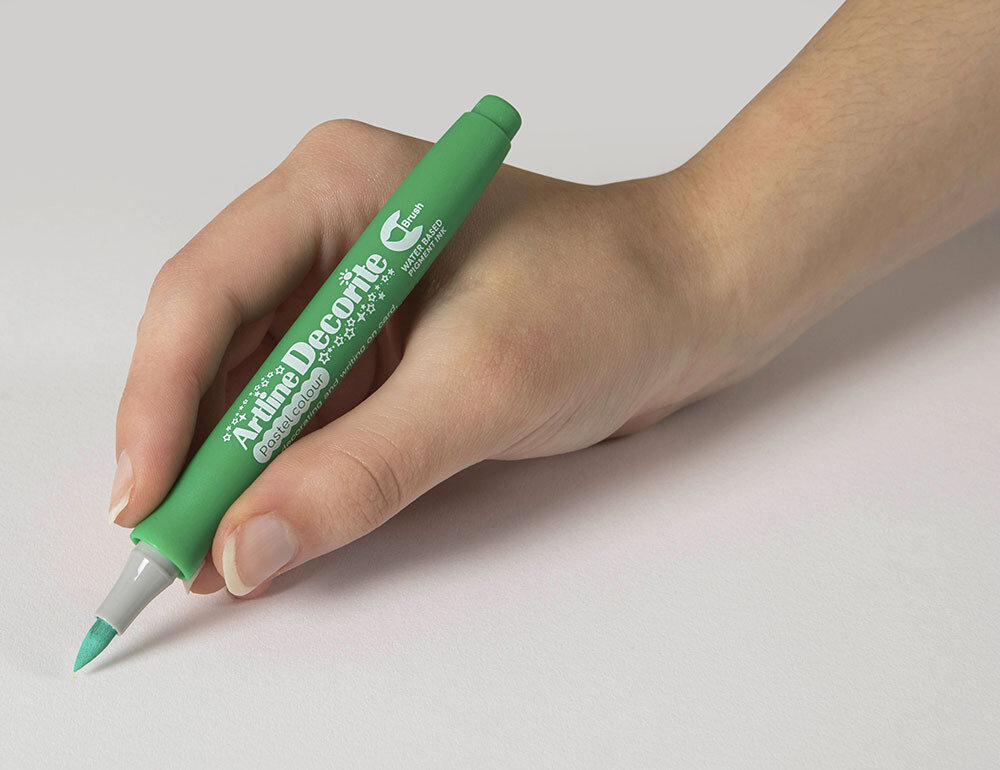 SP- DECORITE ARTLINE PASTEL BRUSH GREEN