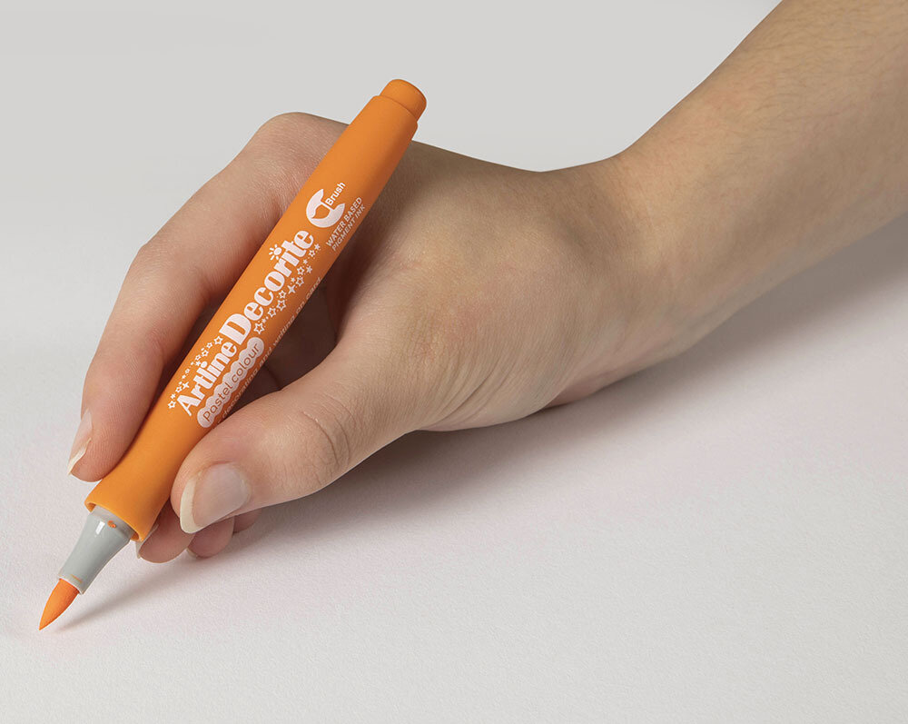 SP- DECORITE ARTLINE PASTEL BRUSH ORANGE