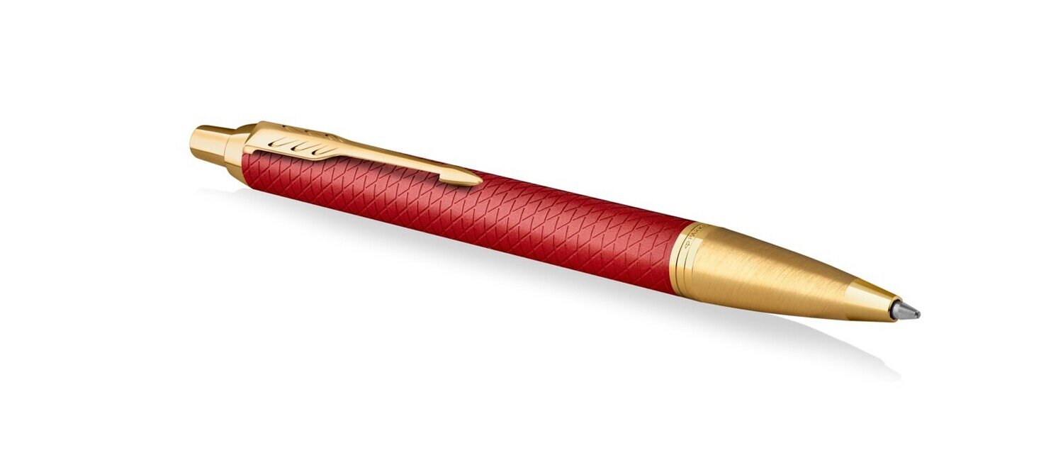 PEN PARKER IM PREMIUM BALLPOINT RED & GOLD TRIM GIFT BOX