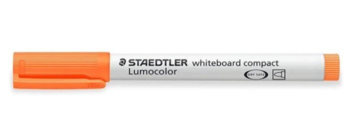 MARKER WHITEBOARD STAEDTLER 341 COMPACT BULLET ORANGE