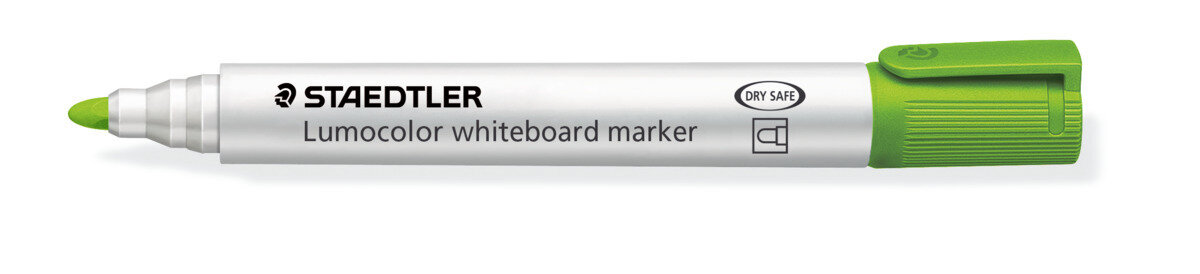 MARKER WHITEBOARD STAEDTLER LUMOCOLOR 351 2MM BULLET LIGHT GREEN
