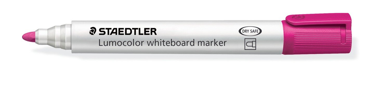 MARKER WHITEBOARD STAEDTLER LUMOCOLOR 351 2MM BULLET PINK