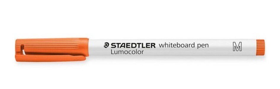 MARKER WHITEBOARD STAEDTLER LUMOCOLOR 301 1MM ORANGE